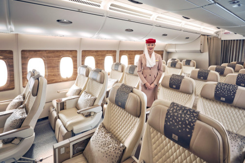 Immagine di sfondo della pagina Emirates introduce la Premium Economy a Brisbane