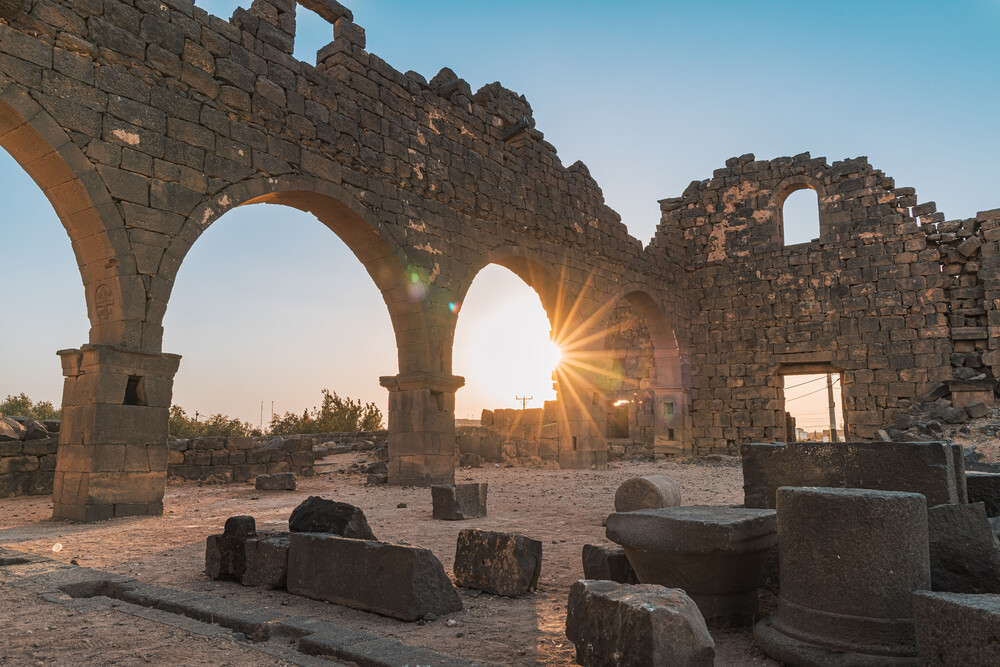 Umm al Jimal UNESCO West Church Arches and West Wall Credits UJAP Author Ali Barqawi