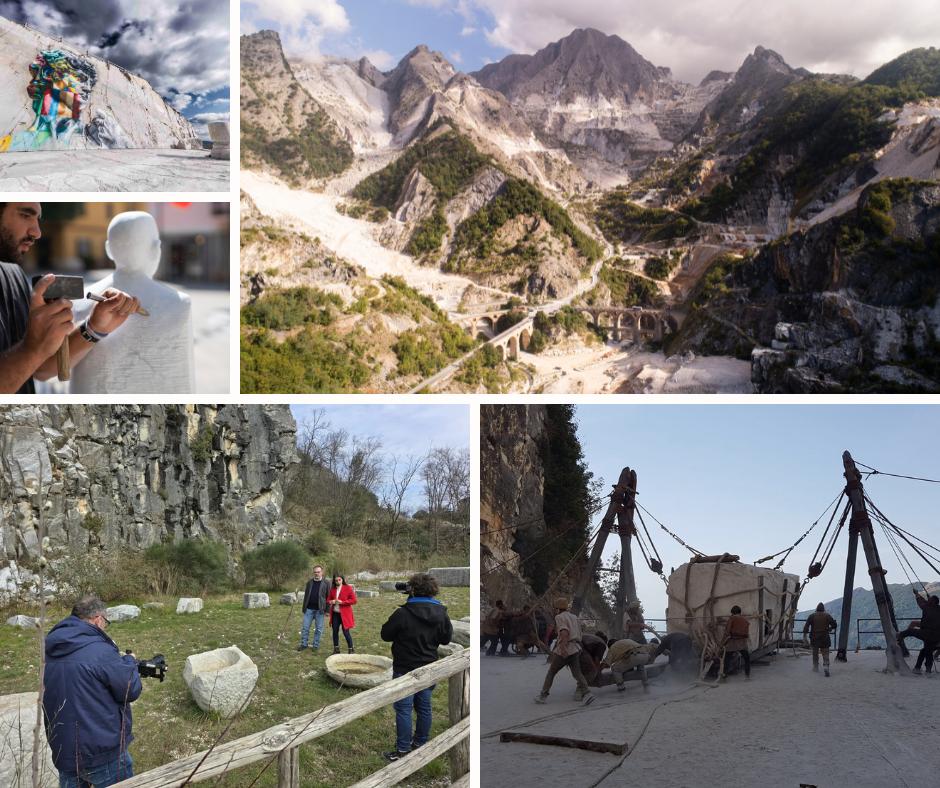 Immagine di sfondo della pagina Carrara, il set naturale che conquista Hollywood