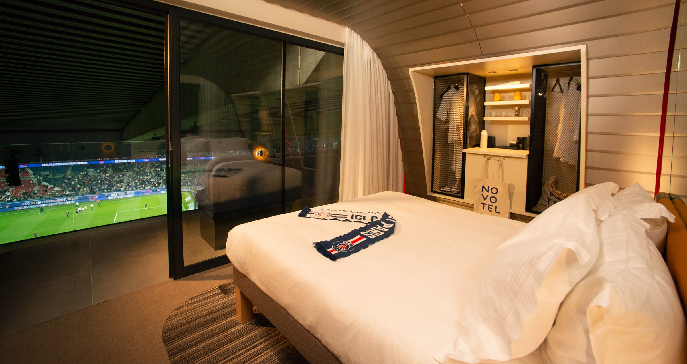 Immagine Novotel e ALL: la prima camera d’hotel dentro lo stadio del Paris Saint-Germain